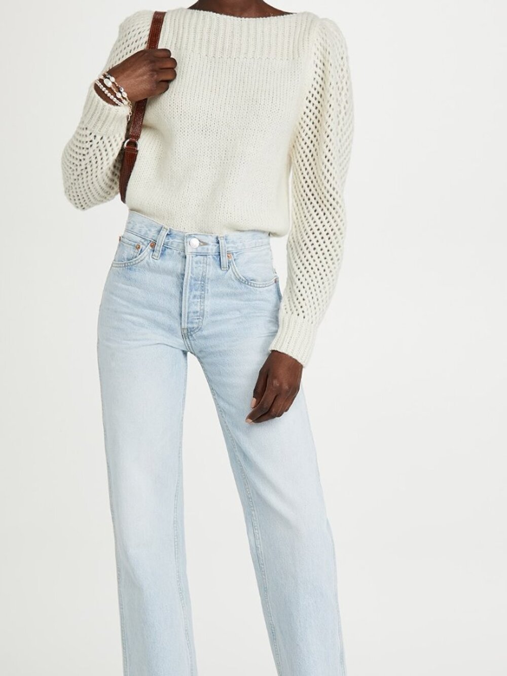 EUC - LoveShackFancy Rosie Pullover, Color: Snow, Size: XS